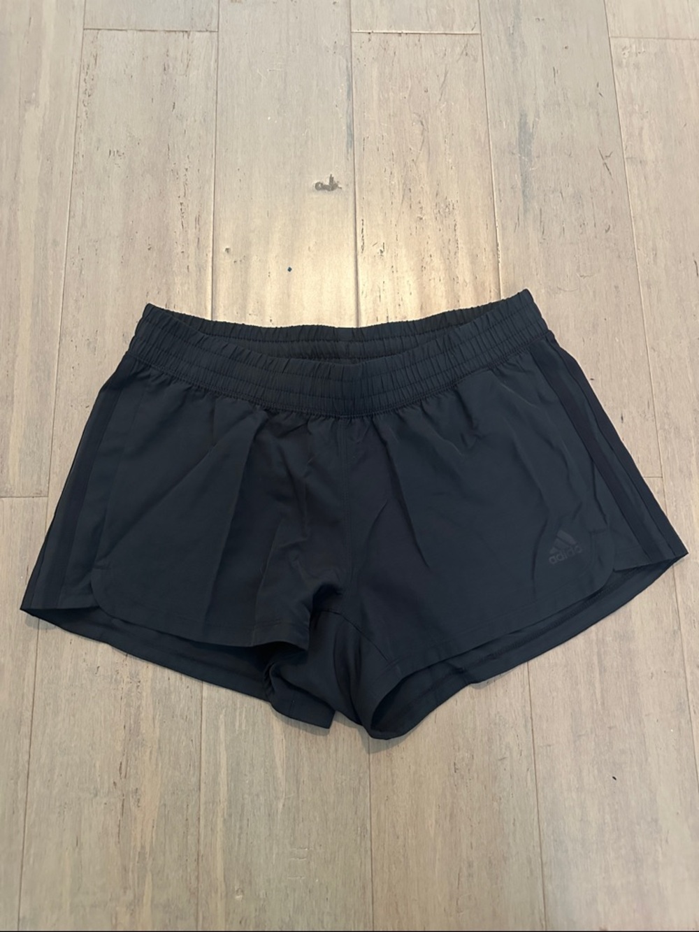 adidas Women's Black Performance Running Shorts Unlined New without tag